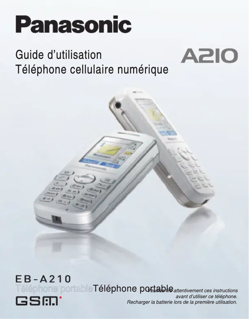 First page image of the manual for EB-A210