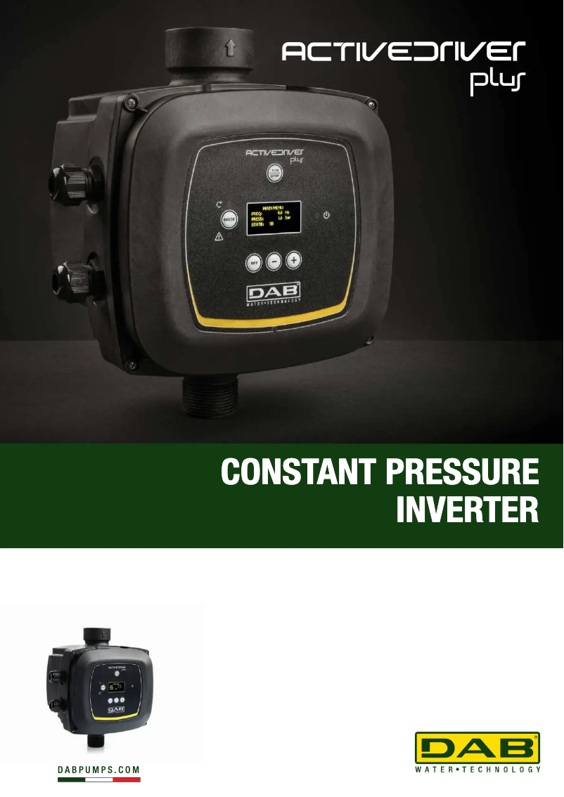 First page image of the manual for Active driver Plus T/T 5.5