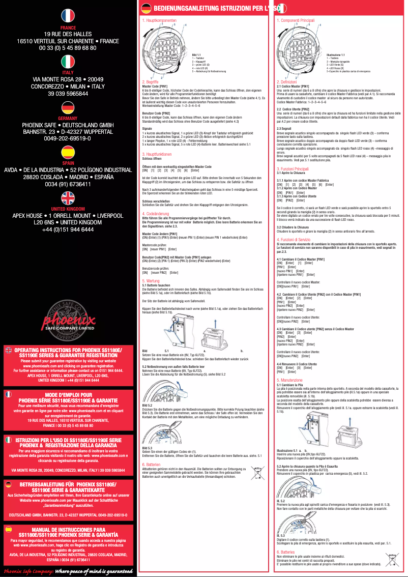 First page image of the manual for Citadel SS1192K