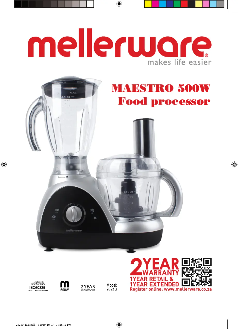 First page image of the manual for Maestro 26210