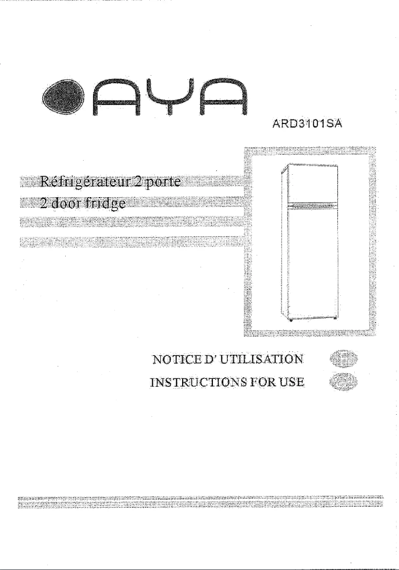 Page 1 of the manual User Manual AYA ARD3101SA