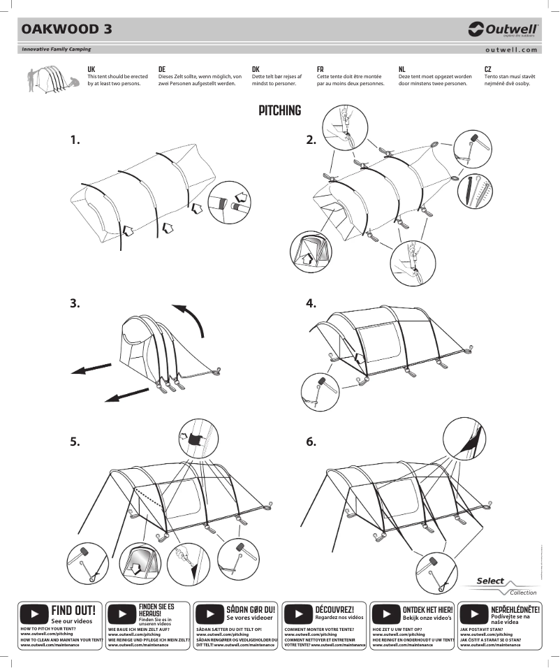 Page 1 of the manual User Manual Outwell Oakwood 3