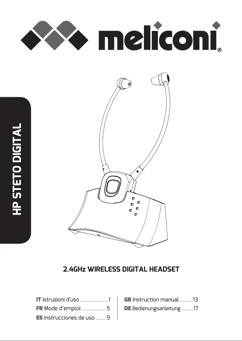 First page image of the manual for HP Steto Digital