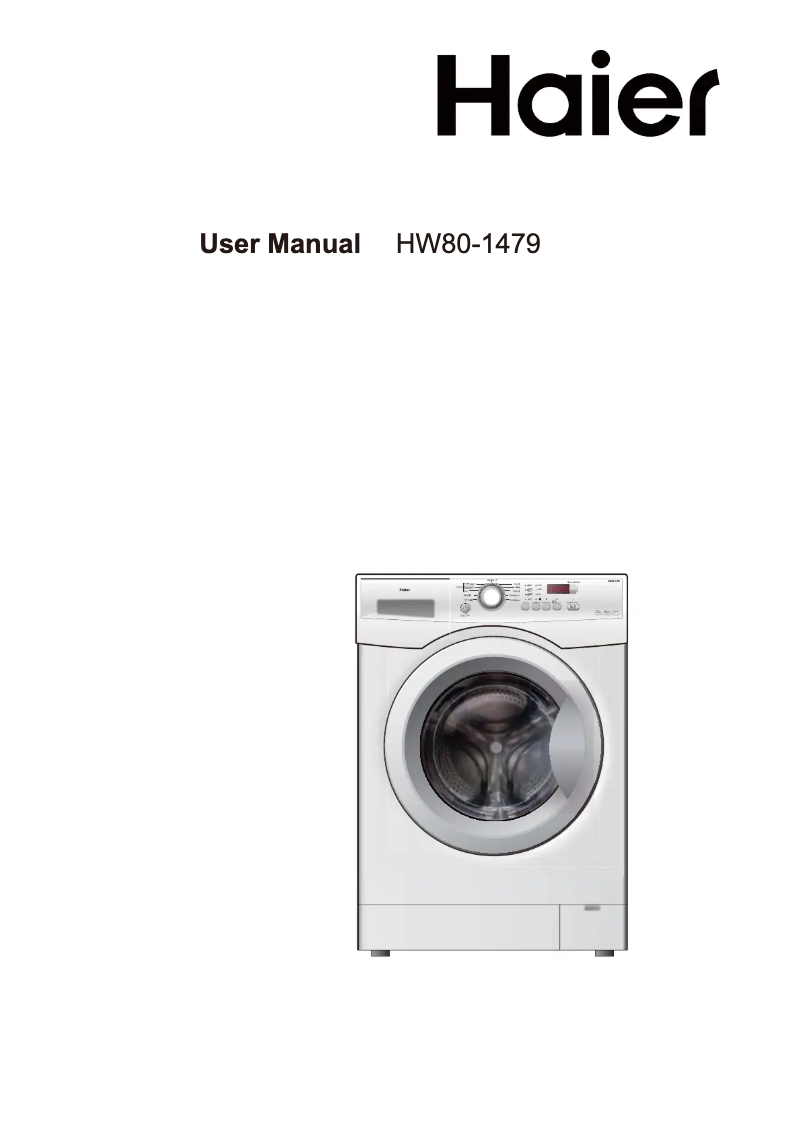 First page image of the manual for HW80-1479-DF
