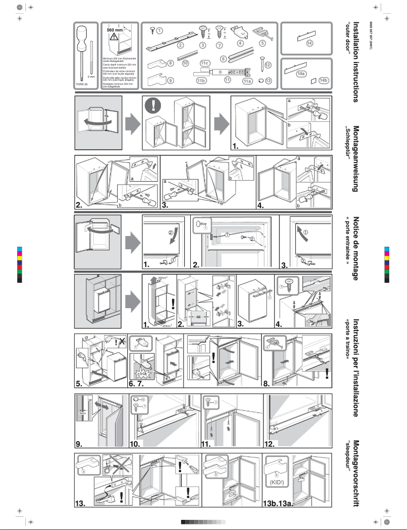 First page image of the manual for KIR24V23FF