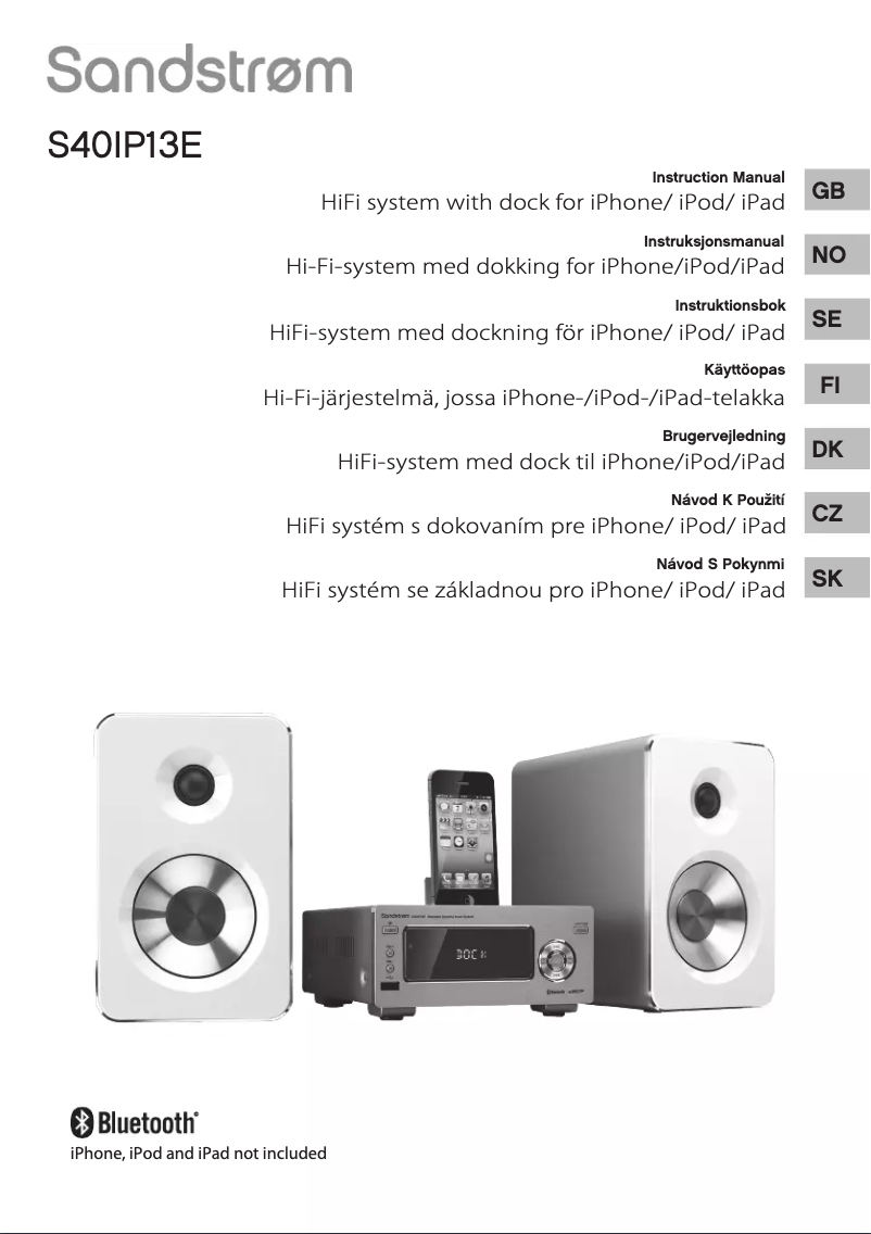 First page image of the manual for S40IP13E