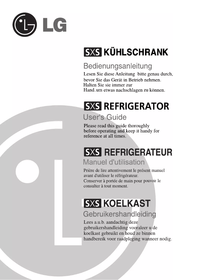 First page image of the manual for GR-B207