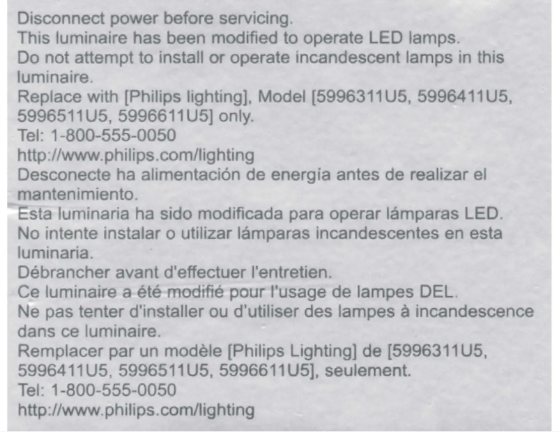 First page image of the manual for White and Color Ambiance E26