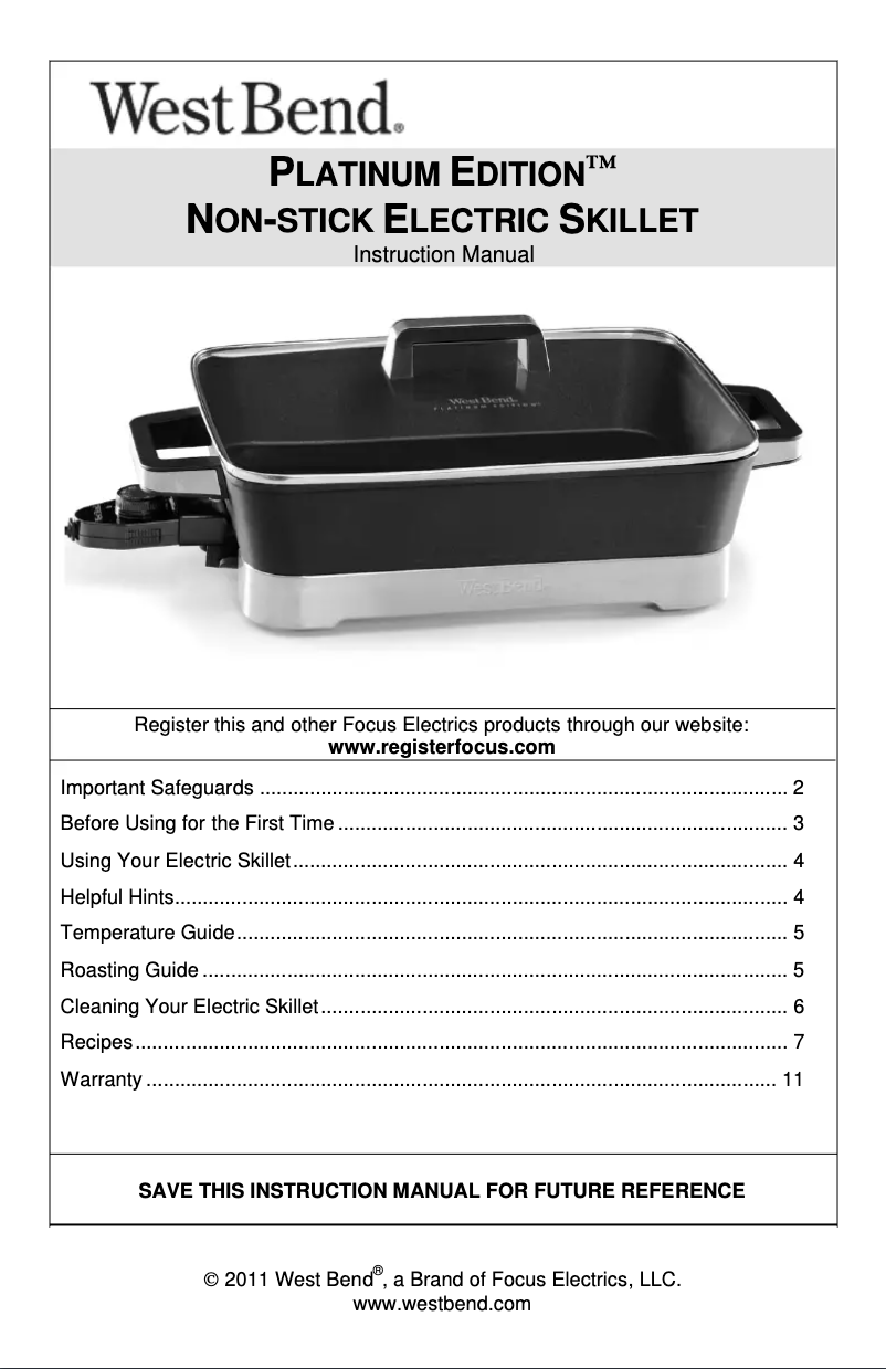 First page image of the manual for 72400