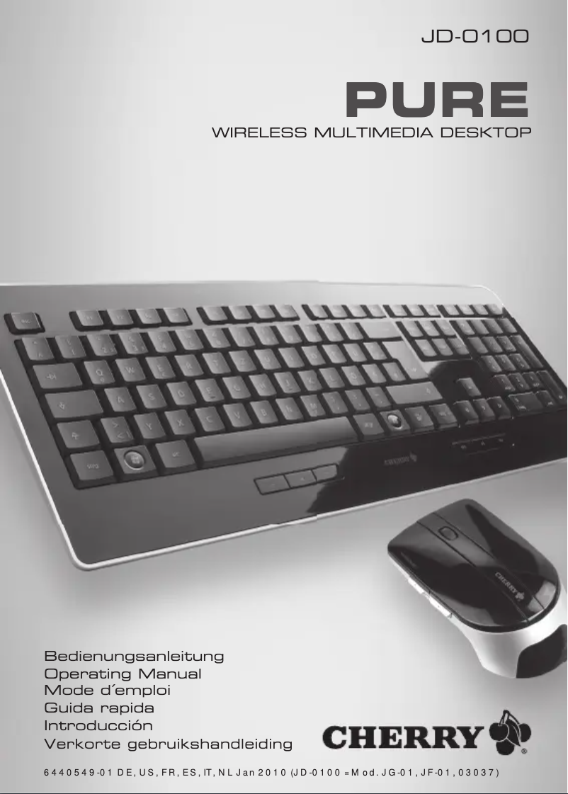 Page 1 of the manual User Manual Cherry PURE