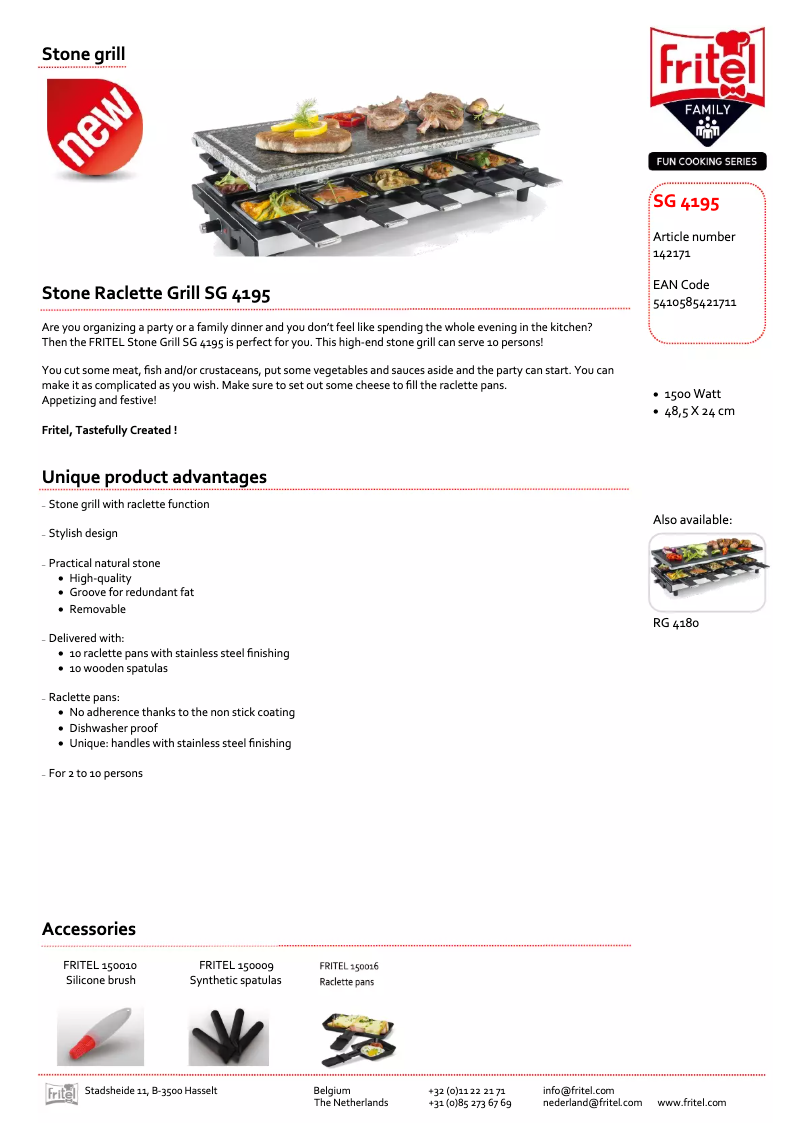 First page image of the manual for SG 4195