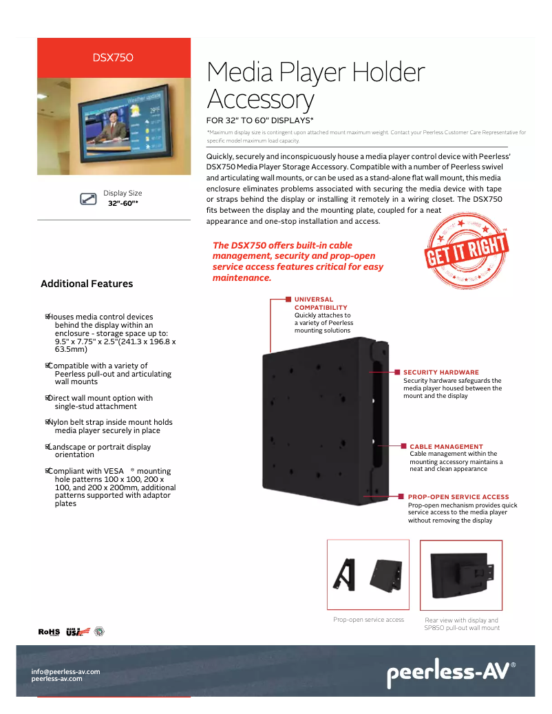 First page image of the manual for DSX750
