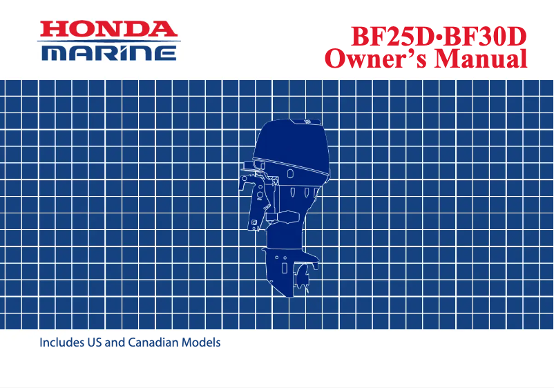 First page image of the manual for BF30D (2012)