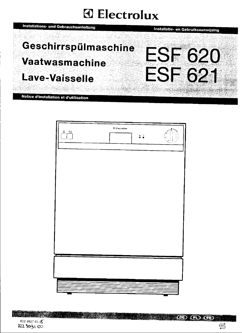 Page 1 of the manual User Manual Electrolux ESF 621