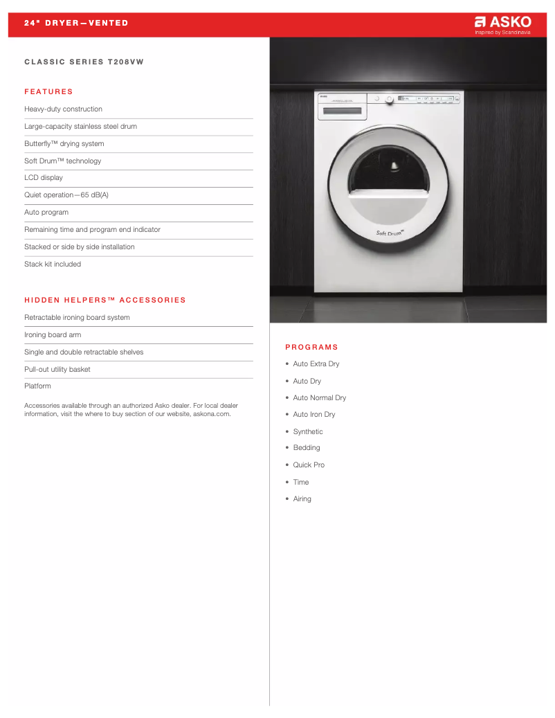 First page image of the manual for T208V.W
