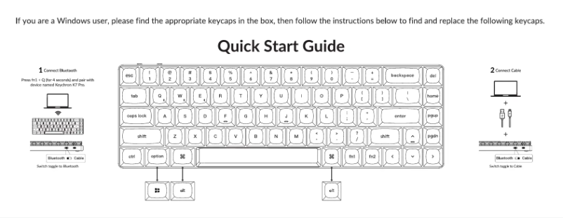 First page image of the manual for K7 Pro