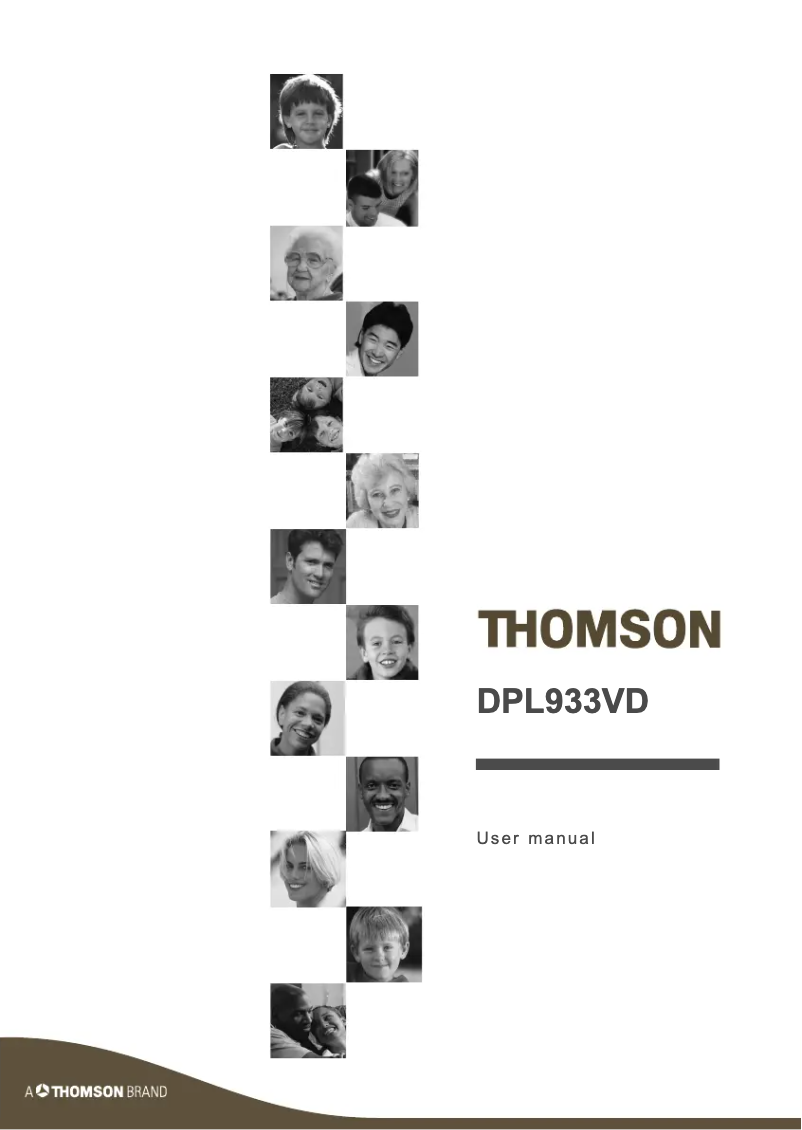 Page 1 of the manual User Manual Thomson DPL933