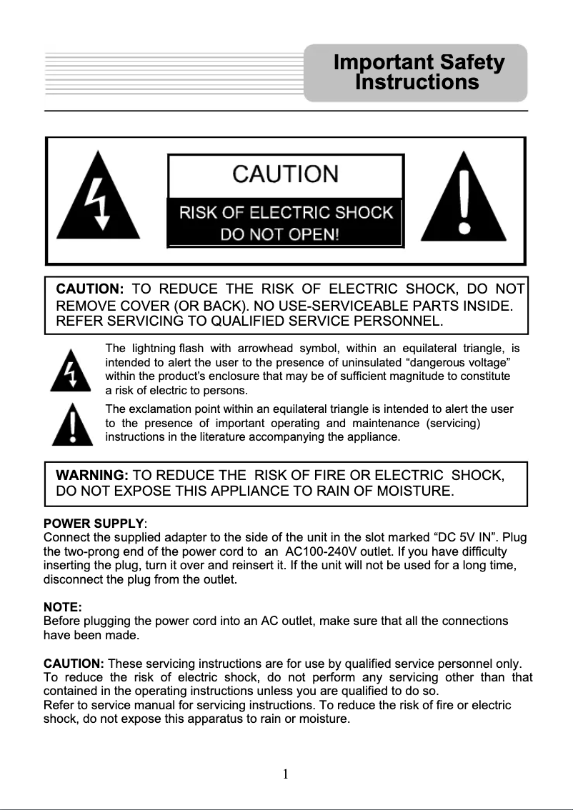 Page 1 of the manual User Manual InFocus X3
