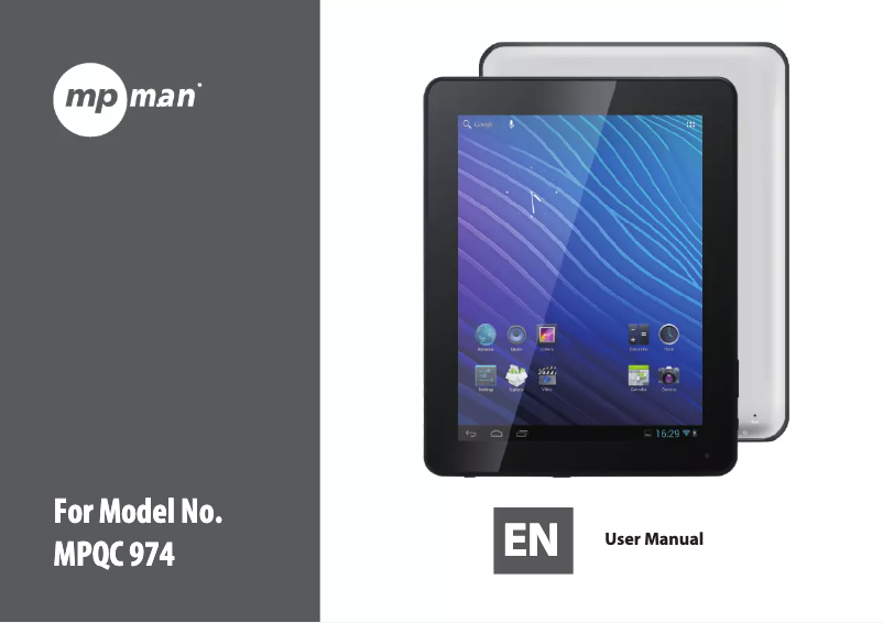 Page 1 of the manual User Manual Mpman MPQC 974 IPS