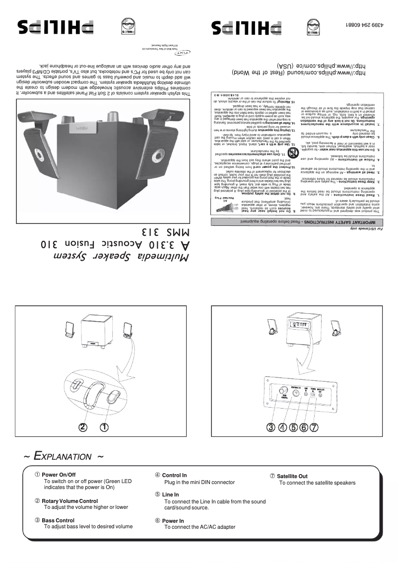 Page 1 of the manual User Manual Philips A3.310
