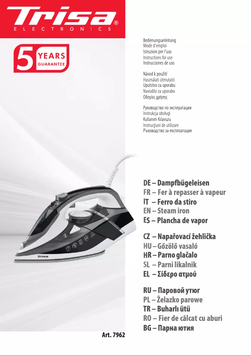 First page image of the manual for Prof. Steam i6242 7962.4245