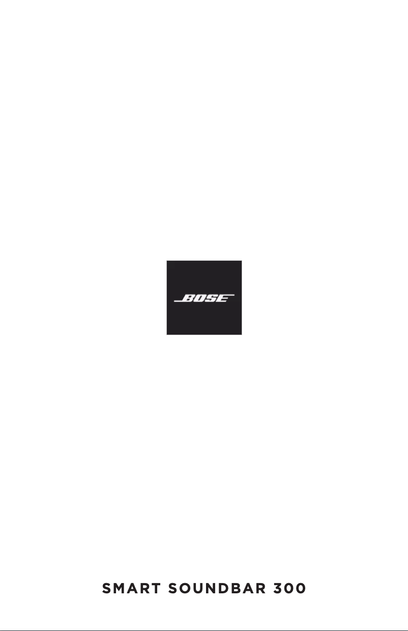 Page 1 of the manual User Manual Bose Smart Soundbar 300