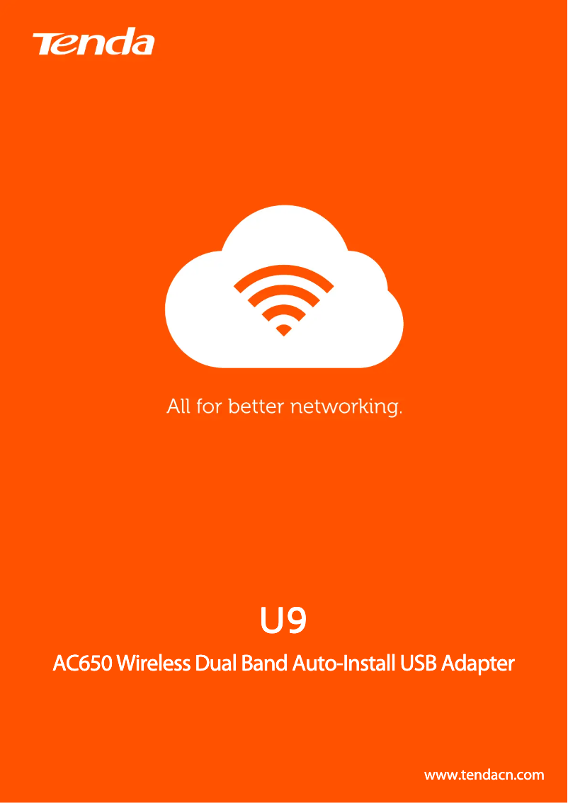 Page 1 of the manual Technical Sheet Tenda U9