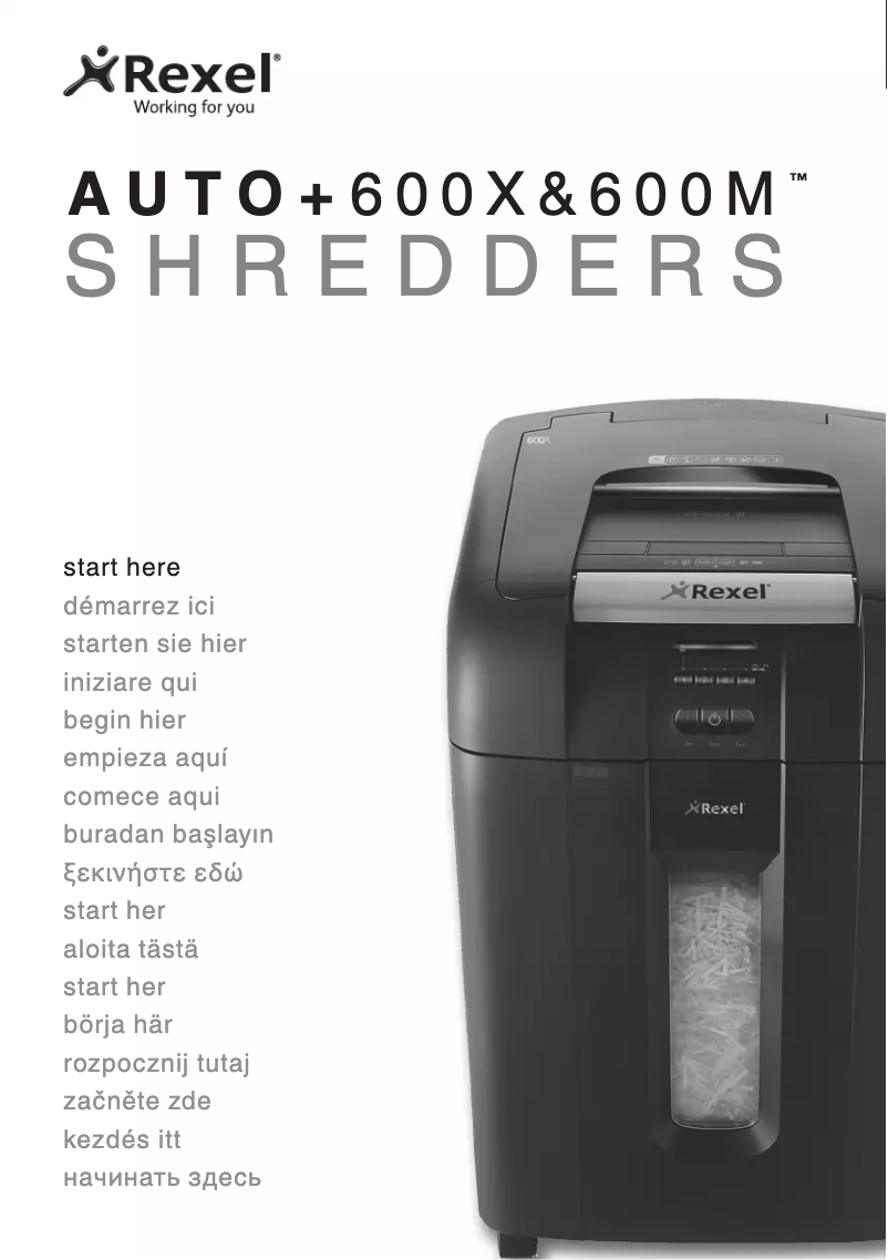 First page image of the manual for Auto+ 600X