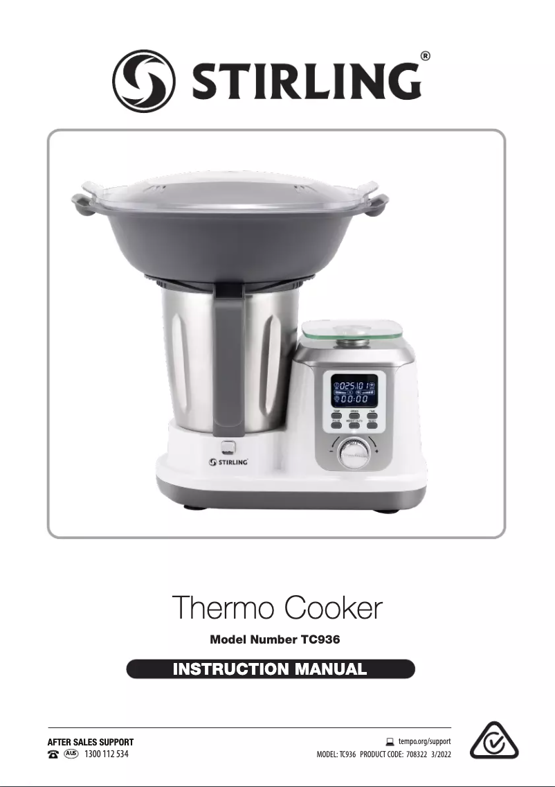 Page 1 of the manual User Manual Stirling TC936