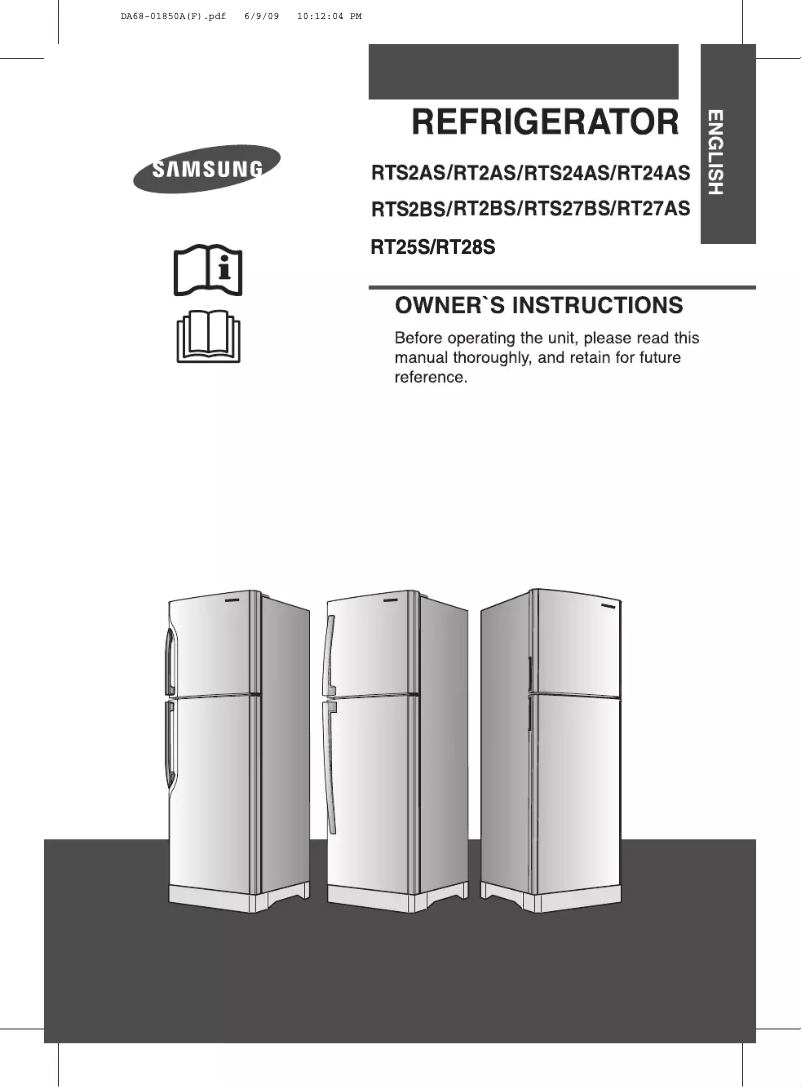 First page image of the manual for RT2ASRSW