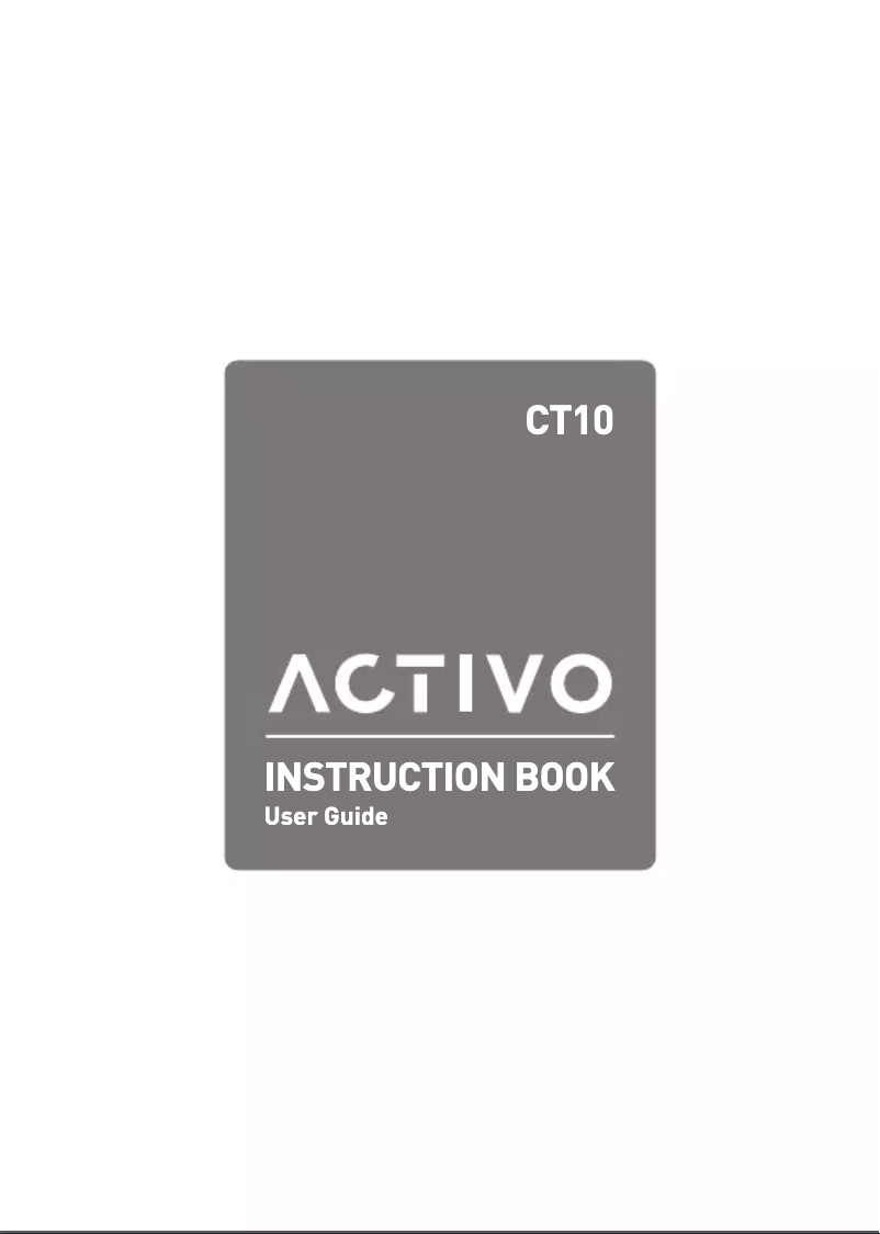 Page 1 de la notice Manuel utilisateur Astell&Kern Activo CT10