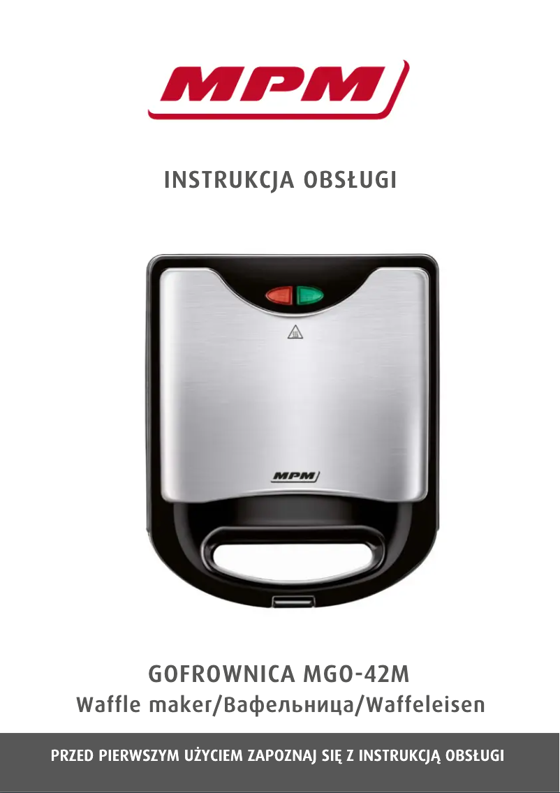 Page 1 of the manual User Manual MPM MGO-42M