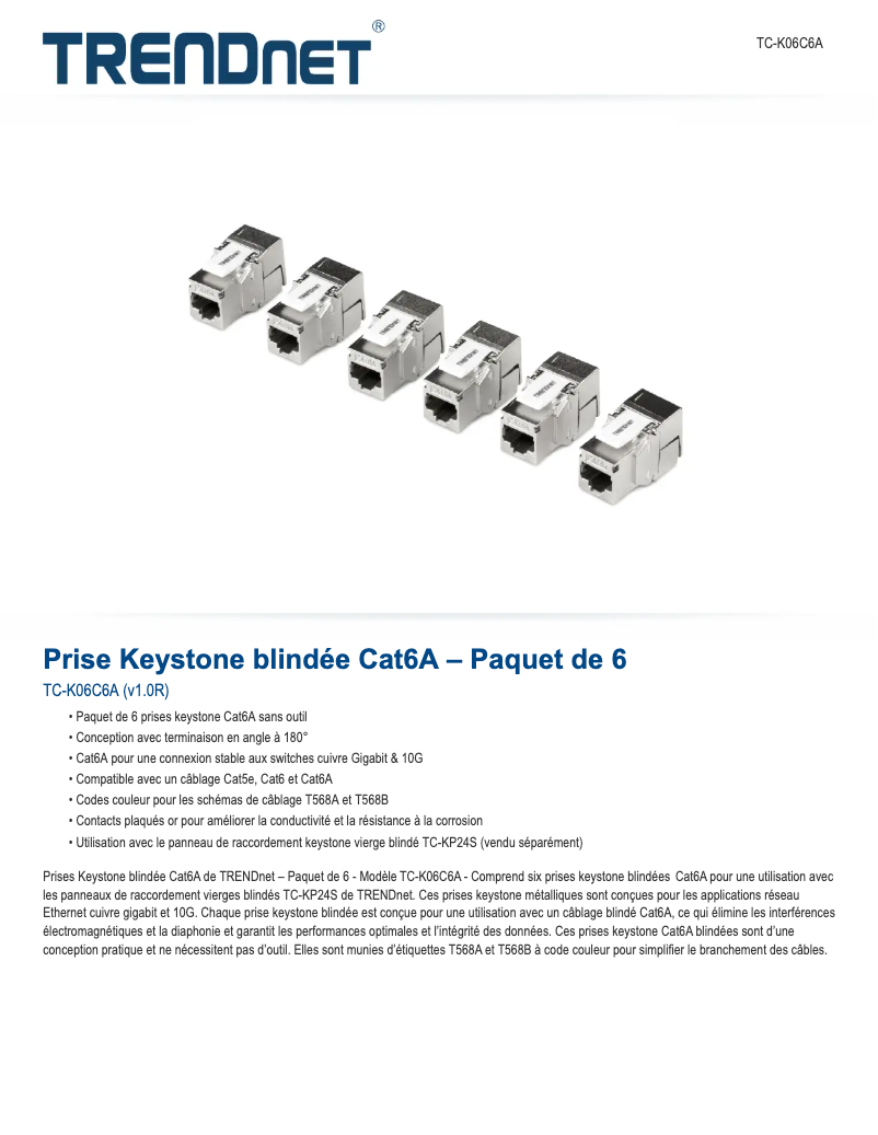 First page image of the manual for TC-K06C6A