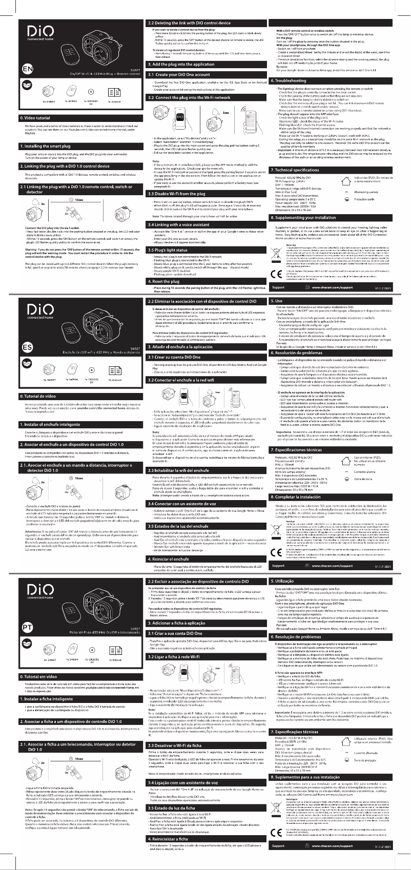 First page image of the manual for 54927