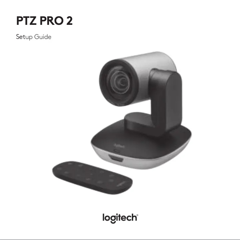 First page image of the manual for PTZ Pro 2