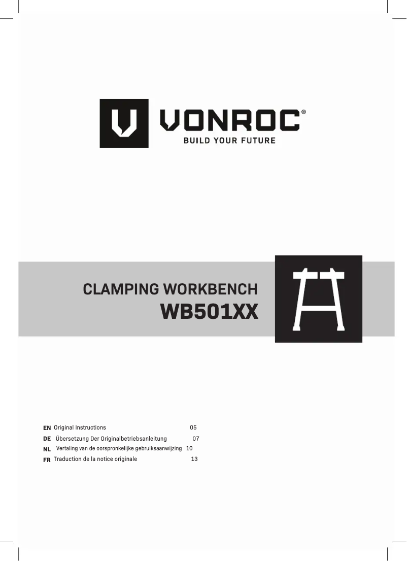 Page 1 of the manual User Manual Vonroc WB501XX