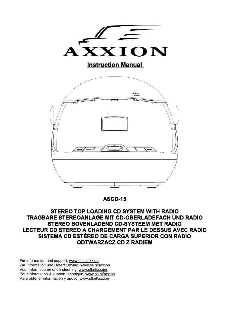 Page 1 of the manual User Manual Axxion ASCD-15