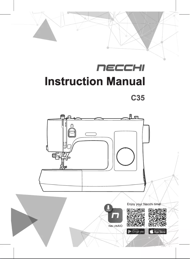 Page 1 of the manual User Manual Necchi C35