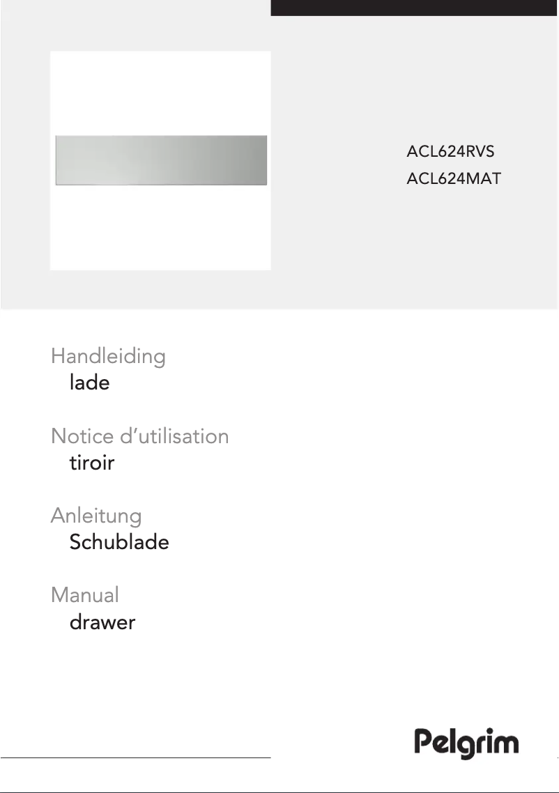 Page 1 of the manual User Manual Pelgrim ACL624RVS