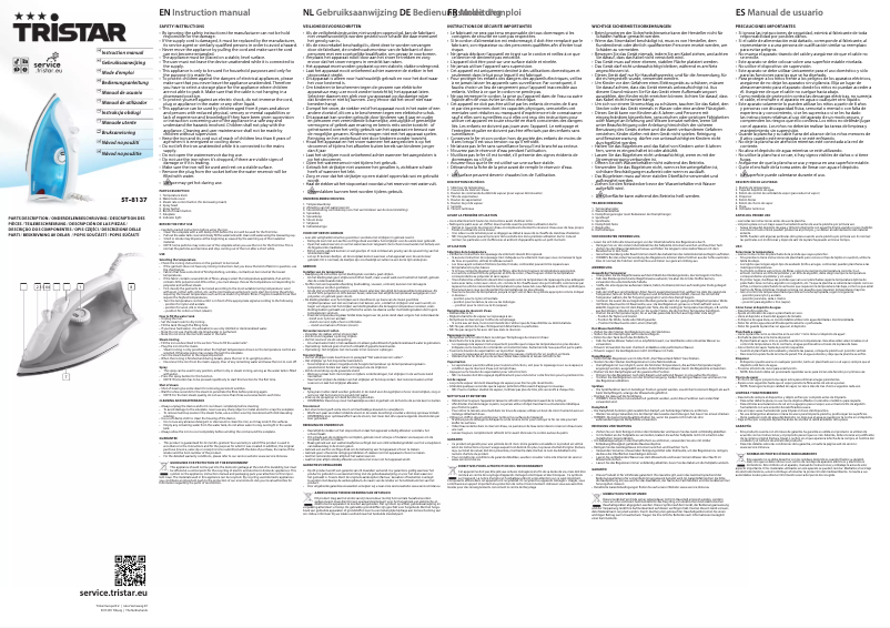 First page image of the manual for ST-8137