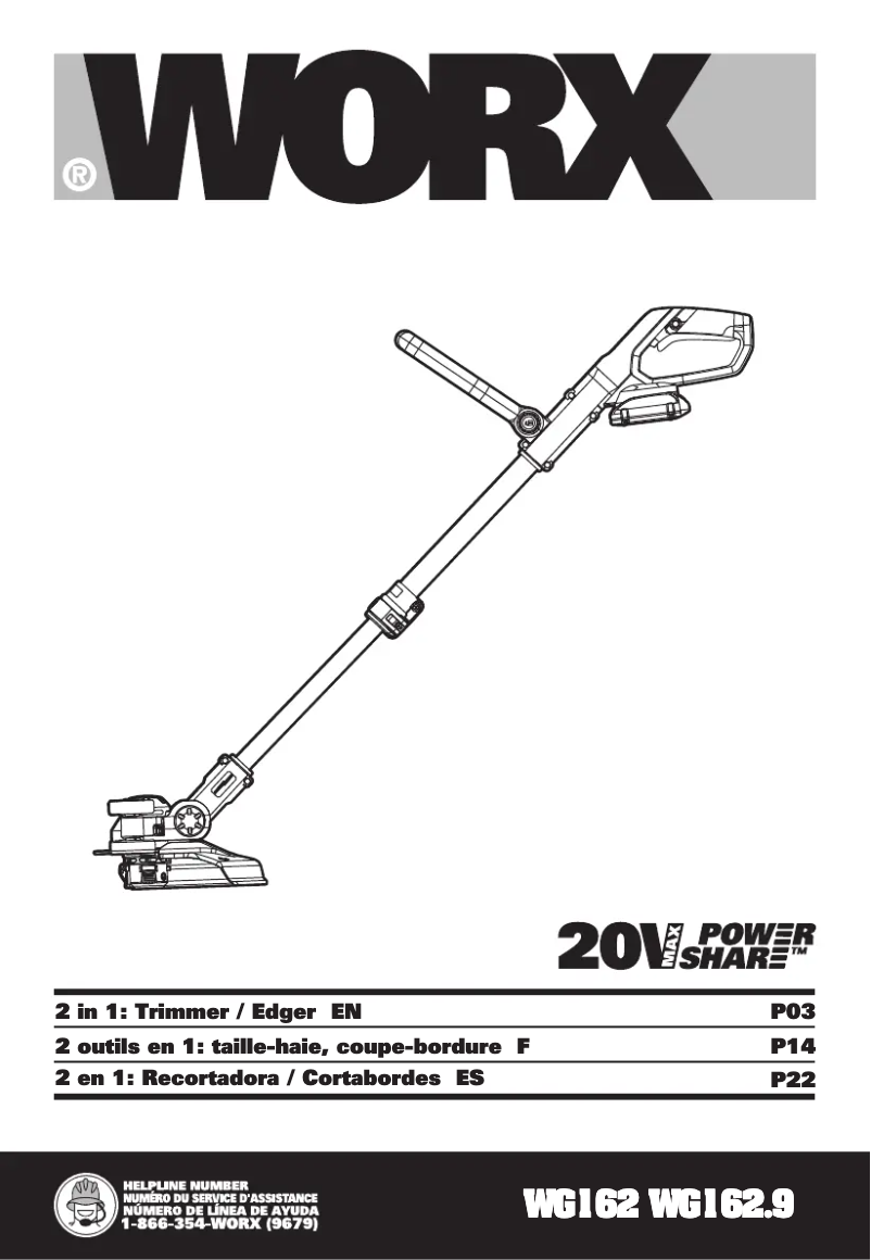 Image de la première page du manuel de l'appareil WG929.1