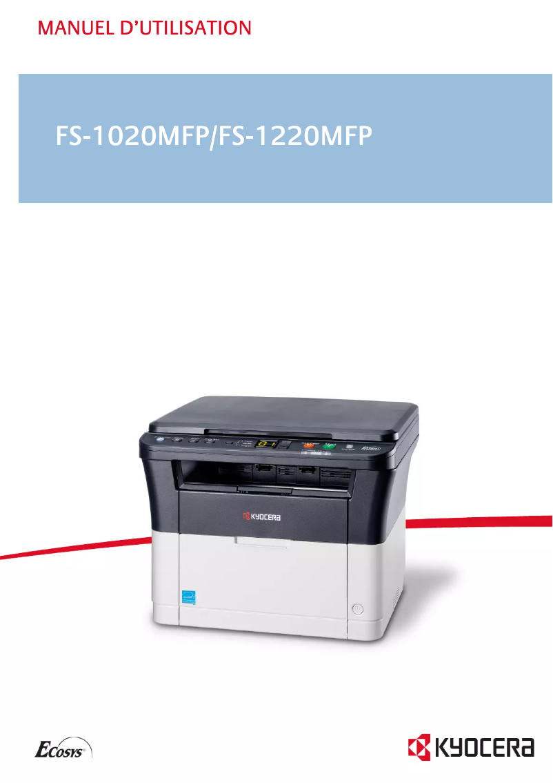 Page 1 of the manual User Manual Kyocera FS-1220MFP
