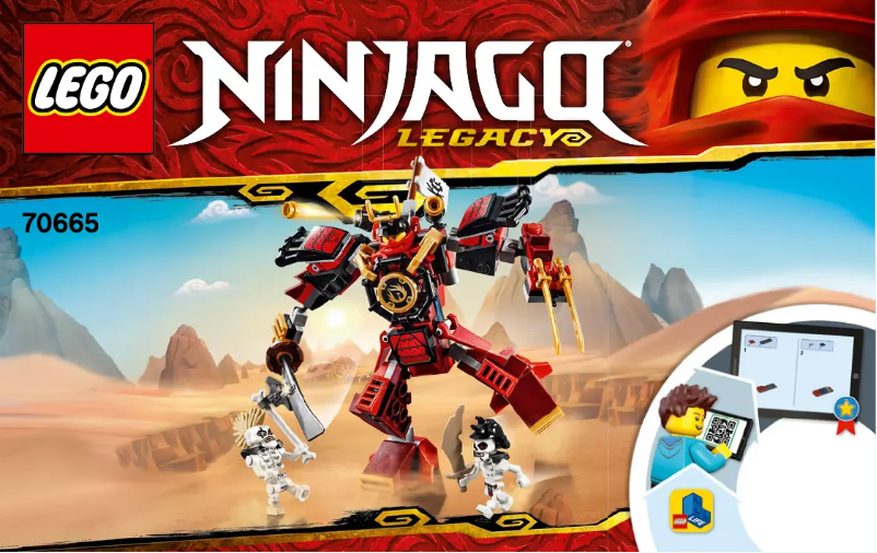 First page image of the manual for Ninjago 70665