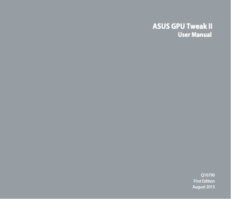 Page 1 of the manual User Manual Asus DUAL-RX5700-O8G-EVO