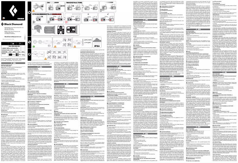 First page image of the manual for Cosmo