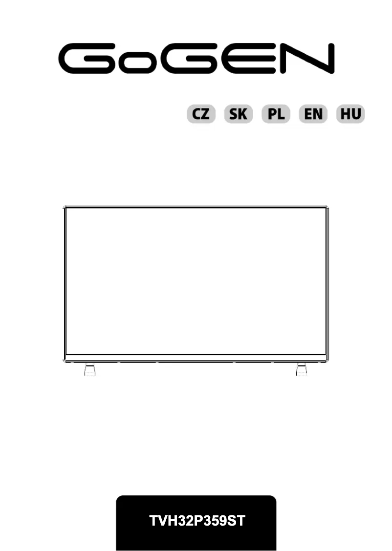 Page 1 of the manual User Manual GoGen TVH32P359ST