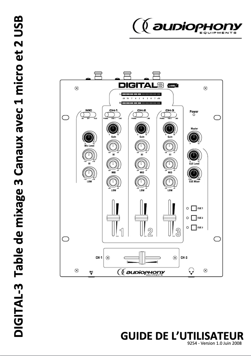 First page image of the manual for Digital-3