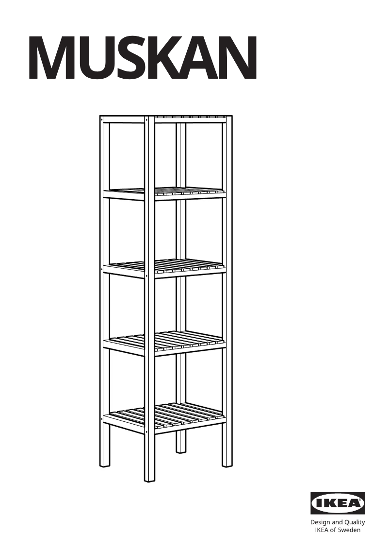 Page 1 of the manual User Manual Ikea MUSKAN 105.878.30
