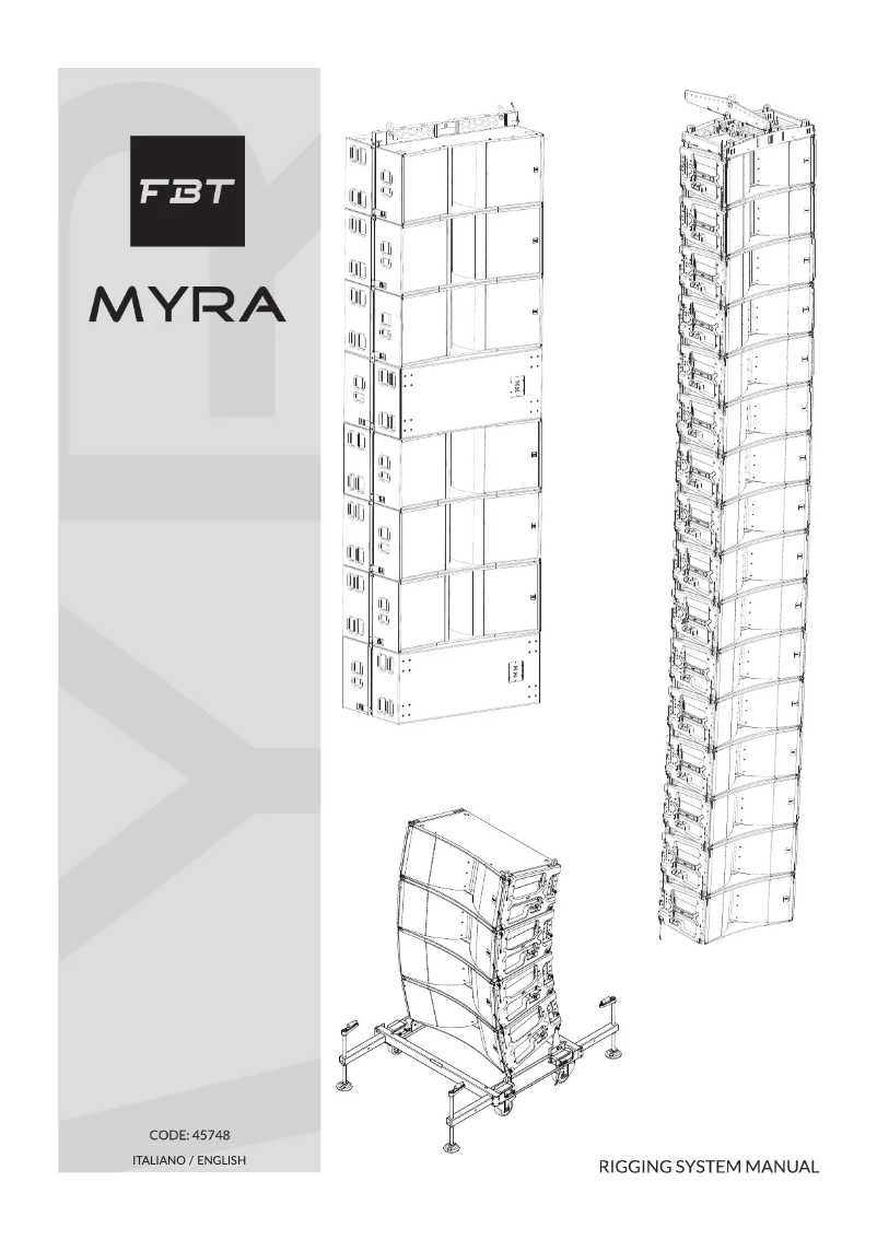 Page 1 of the manual User Manual FBT MYRA 218S