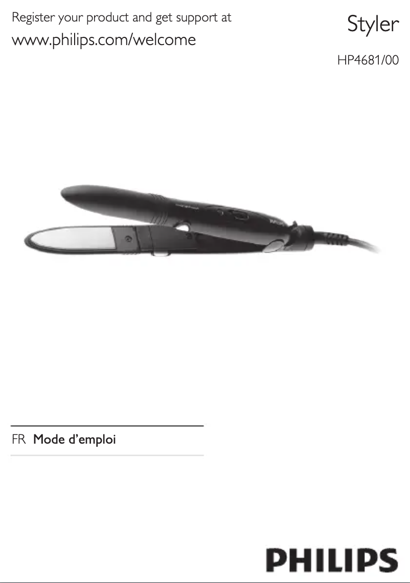 First page image of the manual for SalonStraight Freestyle HP4681